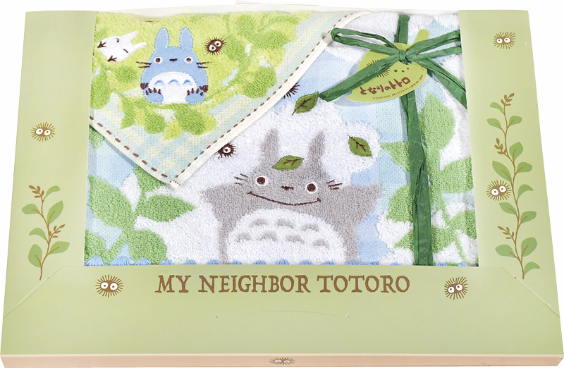 となりのトトロ　森のひなたぼっこ　フェイスタオル&ウォッシュタオル（TT-7320）（4992272753257）