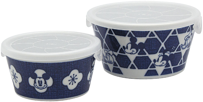 ディズニーキャラクター　ニホンスタイル　レンジパック2点セット（3308-01）（4959079292846）