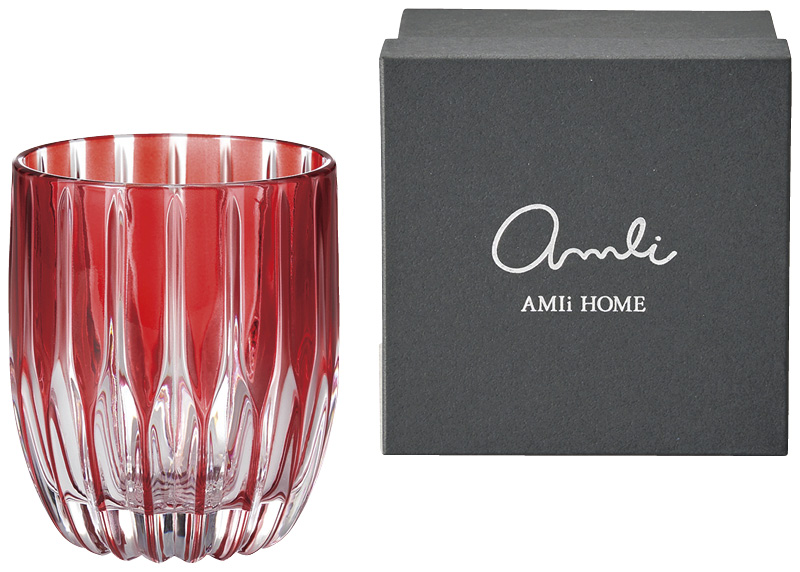 Rays　ロックグラス320ml（レッド）（RY-1768）（4524854211499）