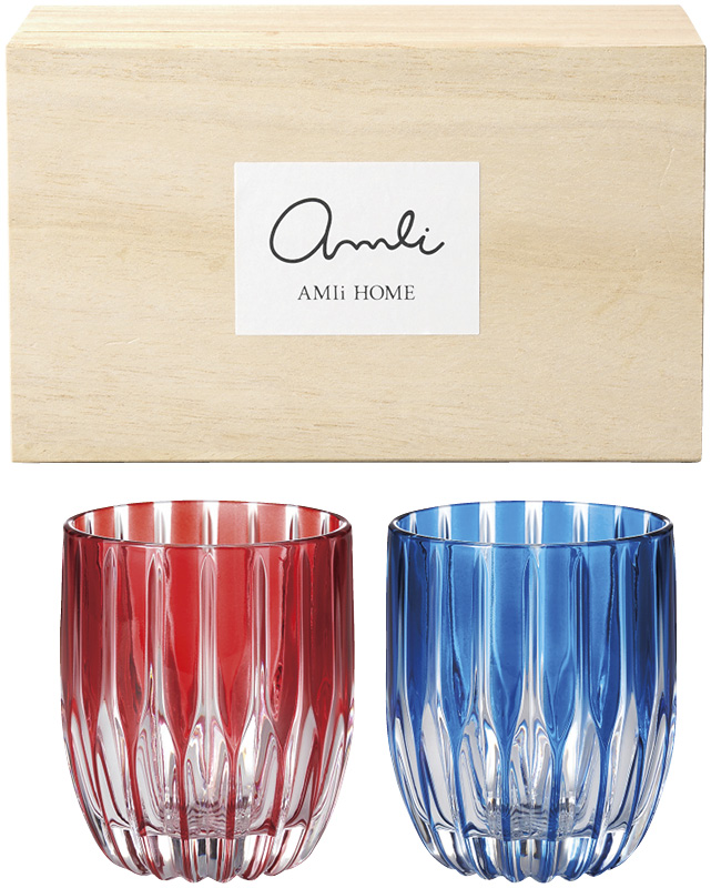 Rays　ペアグラス320ml（木箱入）（RY-1794）（4524854211758）