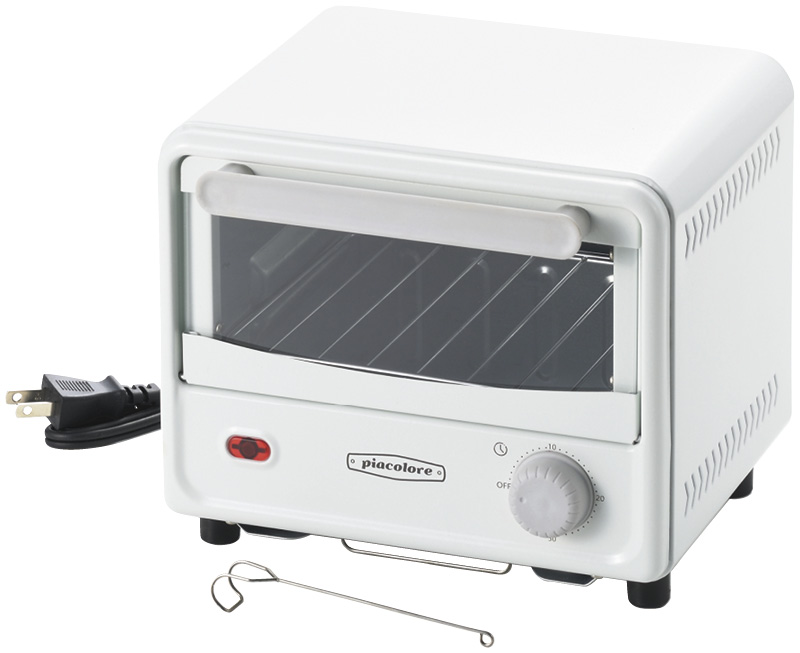 ピアコローレ　ミニオーブントースター（ホワイト）（PCL-40W）（4975192090886）