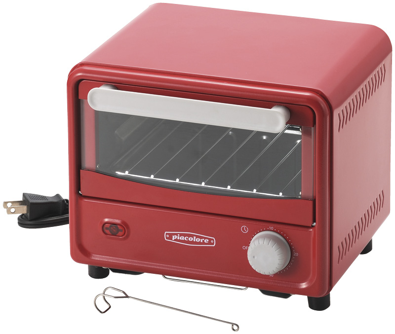 ピアコローレ　ミニオーブントースター（レッド）（PCL-40R）（4975192090893）