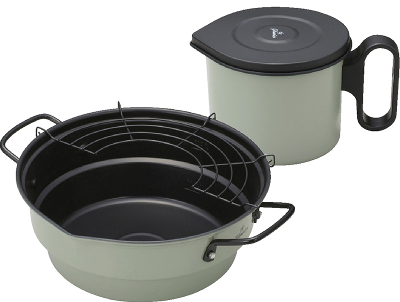 ジェルソミーノ　天ぷら鍋23cm＆オイルポットセット（GEL-ASET）（4978352229010）