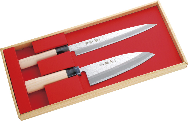 関藤平　鎚起包丁2本組セット（刺身包丁・出刃包丁）（32056）（4984909320567）