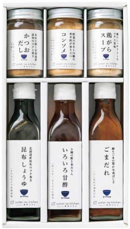 ゆとりのキッチン　料理家 栗原はるみ監修 調味料6本セット（210N-126）