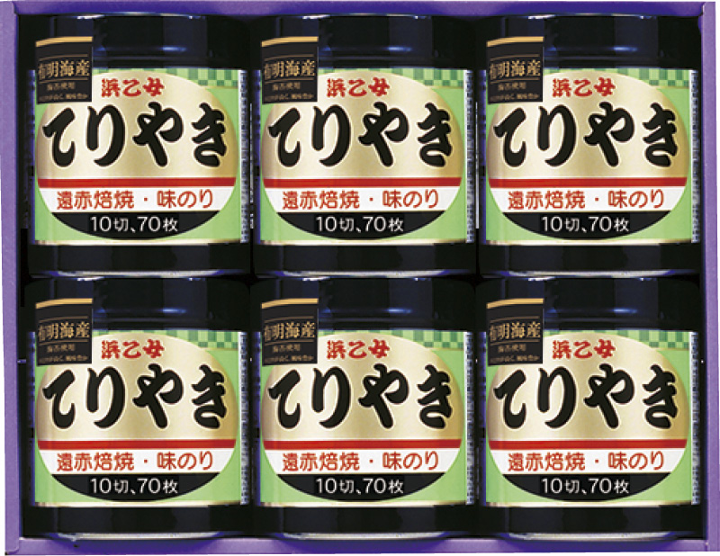 浜乙女　遠赤焙焼 味のりてりやき（てりやき6本詰N）（4902915162568）