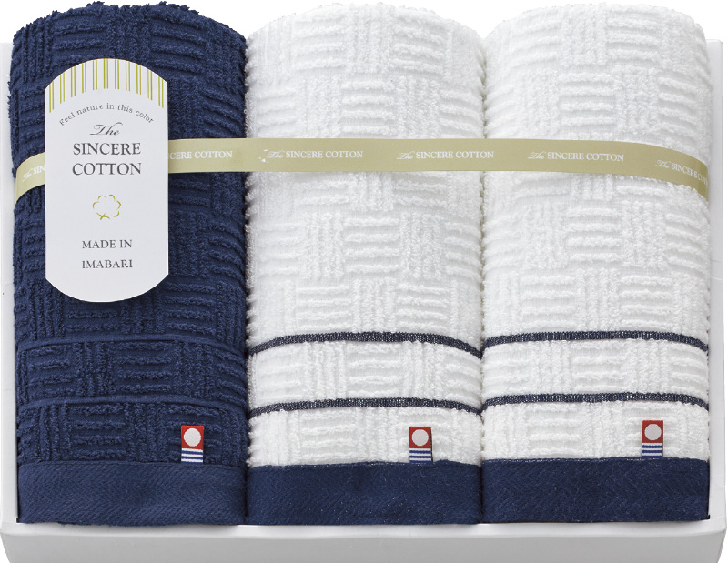 今治　シンシアコットン　フェイスタオル3P（S-10300）