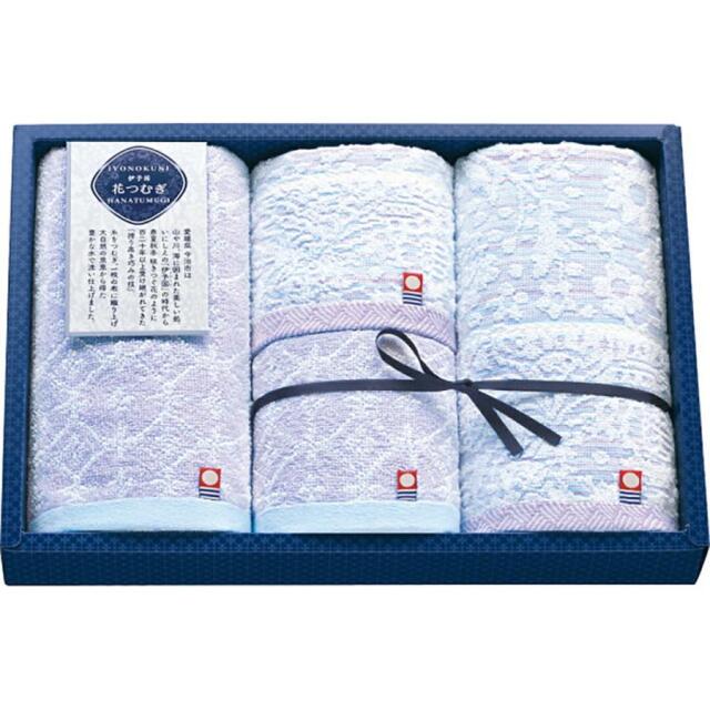 伊予国　花つむぎ　フェイス・ウォッシュタオルセット（IH4031）