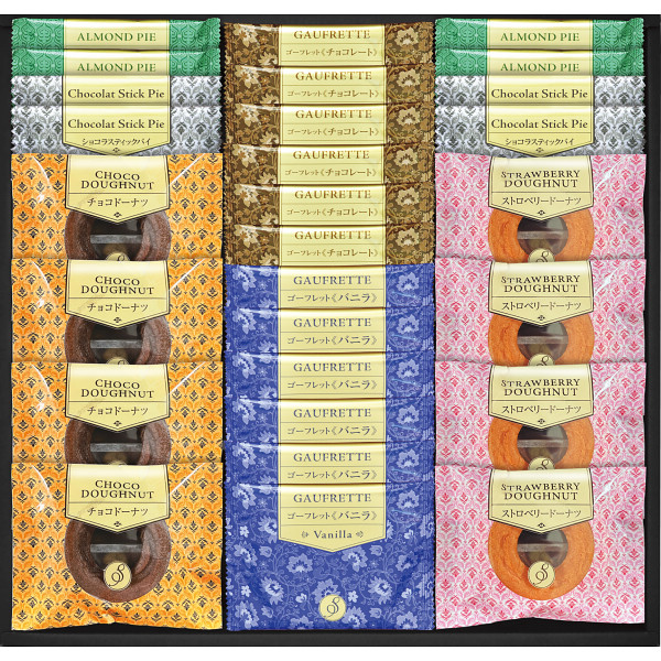 Senjudo　ゴーフレット・焼ドーナツ　スイーツセレクト（GFD-50）