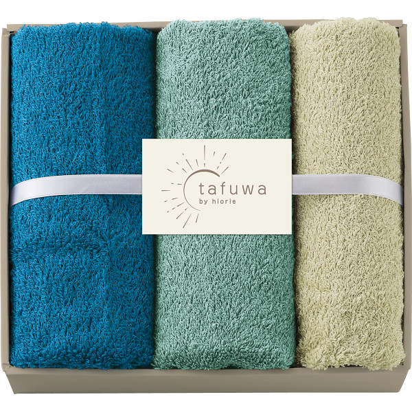 tafuwa　フェイス・ウォッシュタオルセット（ブルー）