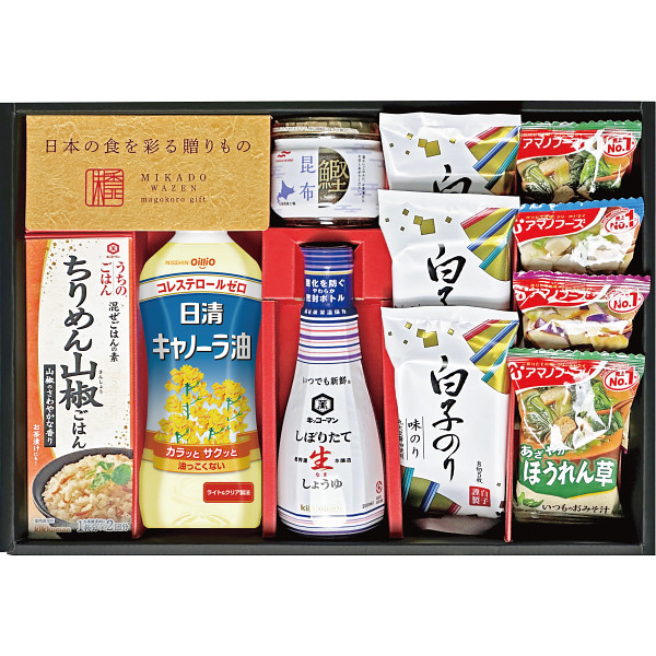 味香門和膳（みかどわぜん）アマノフーズ&キッコーマン和食詰合せ（MKD-30A）