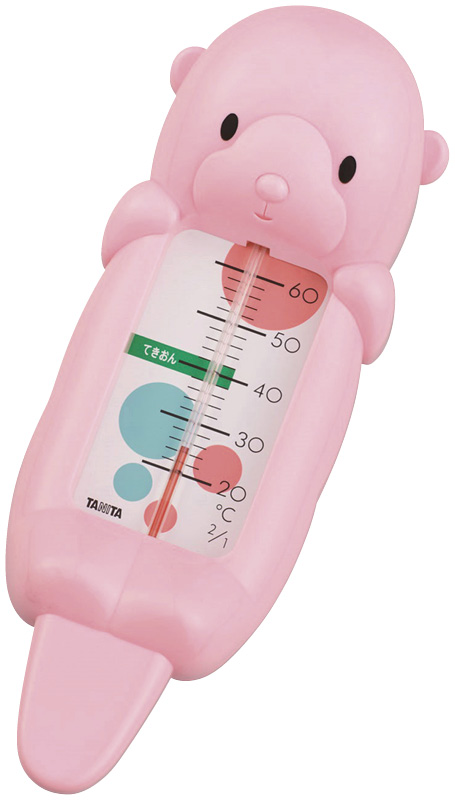 タニタ　湯温計 ラッコちゃん（ピンク）（5417PK）（4904785541702）
