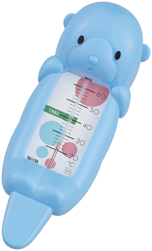 タニタ　湯温計 ラッコちゃん（ブルー）（5417BL）（4904785541719）