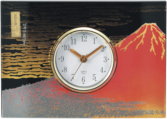 パネル時計　赤富士（16042）（4968982160425）
