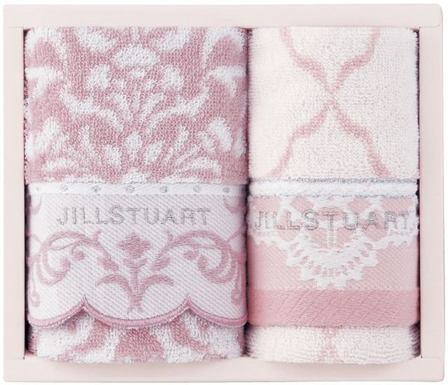 ジルスチュアート　ブルームオーナメント　フェイスタオル＆ウォッシュタオル（58-3219200）（4547855450889）
