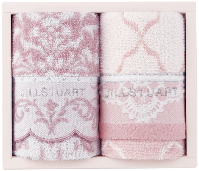 ジルスチュアート　ブルームオーナメント　フェイスタオル2P（58-3219250）（4547855450896）