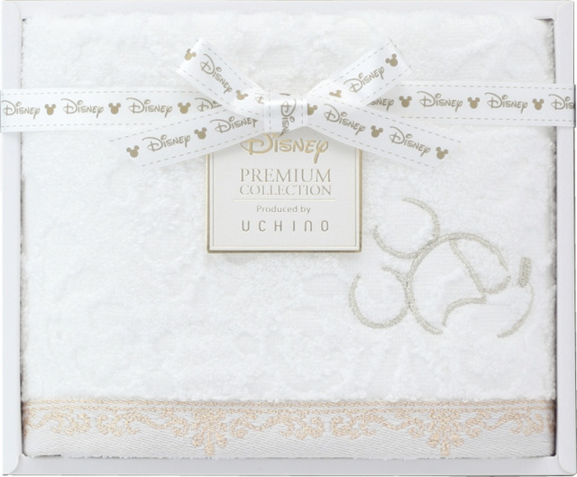 プレミアム ディズニー　エターナリー　フェイスタオル（ホワイト）（WF15876W）（4905296671674）