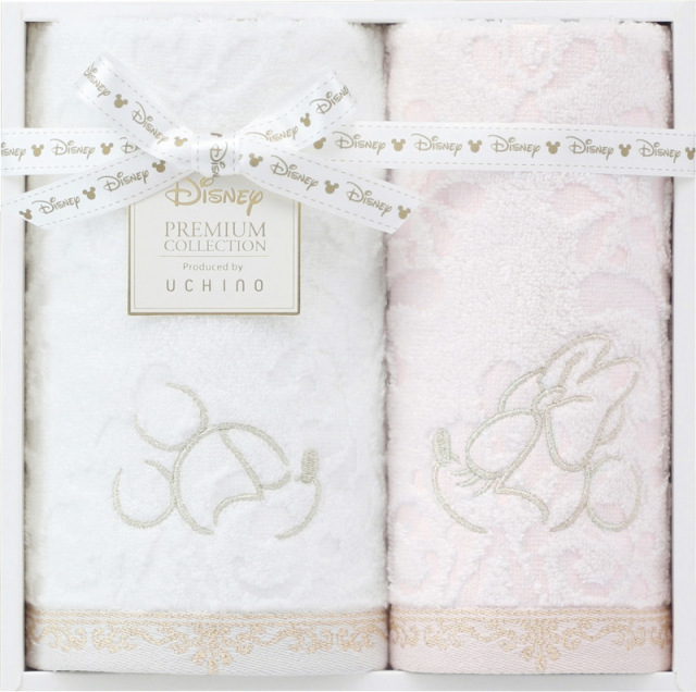 プレミアム ディズニー　エターナリー　フェイスタオル&ゲストタオル（WR25876M）（4905296671636）
