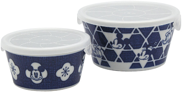 ディズニーキャラクター　ニホンスタイル　レンジパック2点セット（3308-01）（4959079292846）