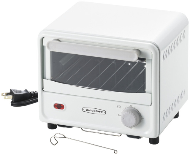 ピアコローレ　ミニオーブントースター（ホワイト）（PCL-40W）（4975192090886）