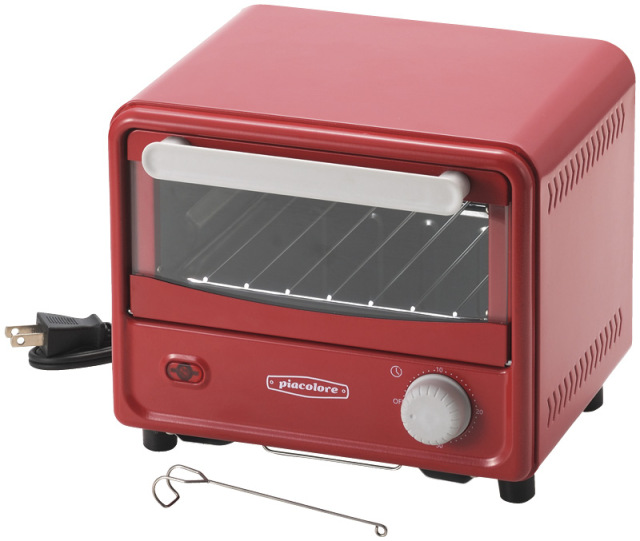 ピアコローレ　ミニオーブントースター（レッド）（PCL-40R）（4975192090893）