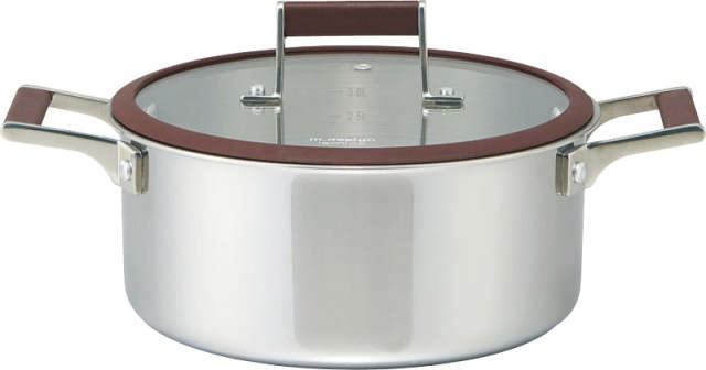 エムデザイン　ラミーナ　両手鍋22cm（MLA-22W）（4978352654041）