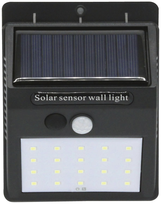 STAR★LIGHT　LEDソーラーセンサー ウォールライト（SK-SWLT180BK）（4562169762794）