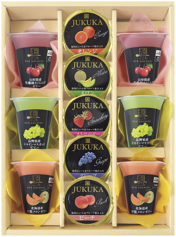 美食ファクトリー　こだわりフルーツの果汁ゼリーセット（SKJ-30）（4580386253529）