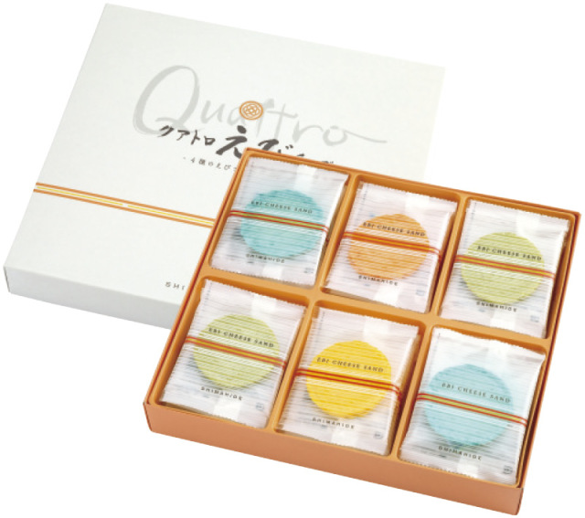 海老菓子本舗 志ま秀　クアトロえびチーズ（QU-30）（4950620457158）