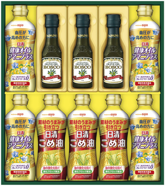 日清オイリオ　ヘルシーオイル＆ボスコギフト（BM-50A）（4902380432685）