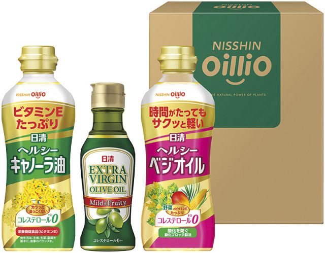 日清オイリオ　ヘルシーオイル＆ＥＸＶオリーブオイルギフト（TOV-15）（4902380433385）
