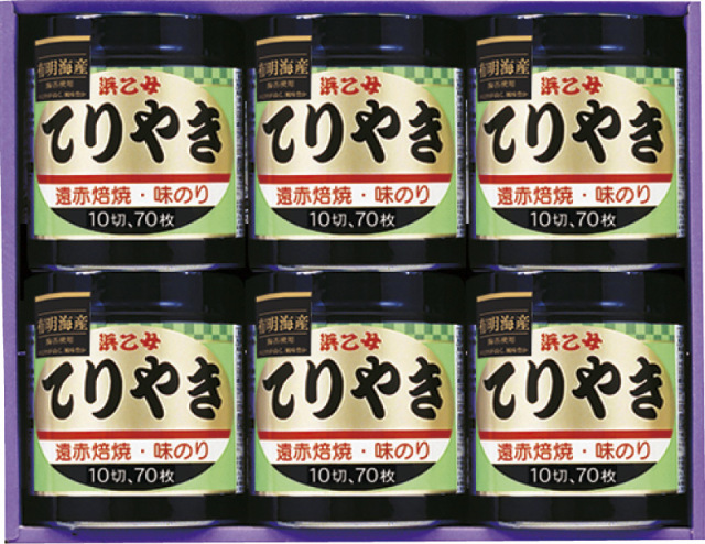 浜乙女　遠赤焙焼 味のりてりやき（てりやき6本詰N）（4902915162568）