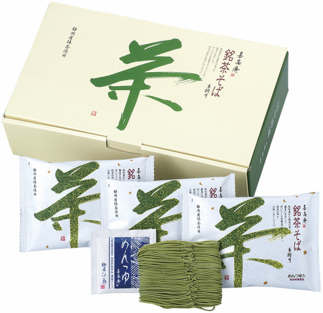 池島フーズ 喜泉庵　手折り 銘茶そば（M-8）（4970725070649）