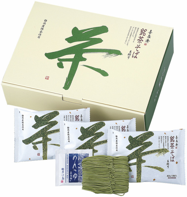 池島フーズ 喜泉庵　手折り 銘茶そば（M-12）（4970725070663）