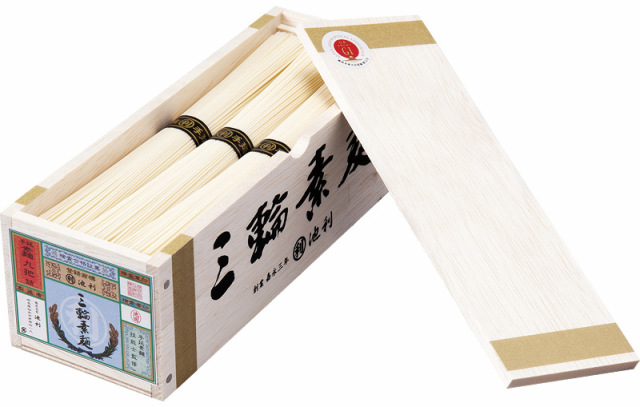 池利　三輪素麺（ミニチュア木箱入）（P-9）（4970230401631）
