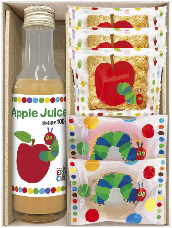 はらぺこあおむし　アップルジュース＆しっとりドーナツ スイーツセット（SNZ-152）（4983740115653）