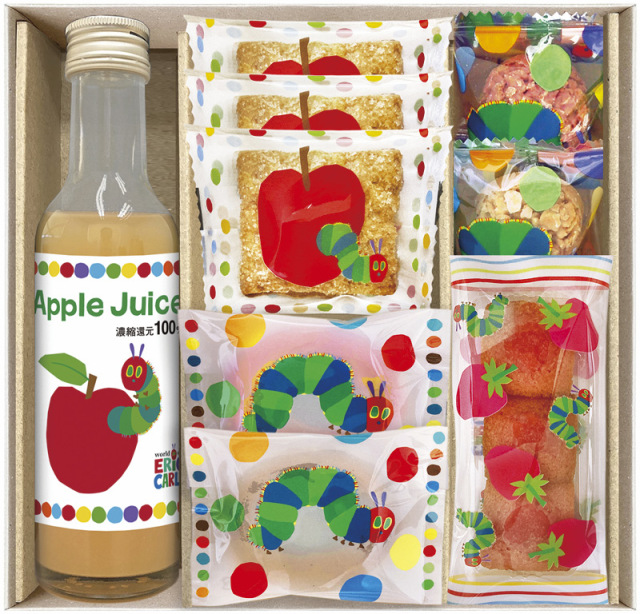 はらぺこあおむし　アップルジュース＆しっとりドーナツ スイーツセット（SNZ-202）（4983740115660）