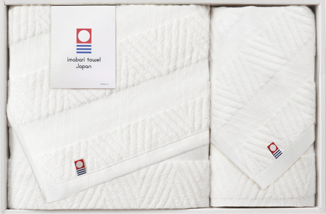 今治 綾　ジャガードバスタオル＆フェイスタオル（IMT28351S）