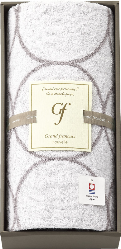 グランフランセヌーベル　今治タオル　バスタオル（ホワイト）（GFN10500W）