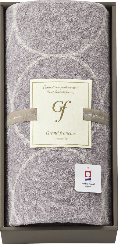 グランフランセヌーベル　今治タオル　バスタオル（グレージュ）（GFN10500GE）