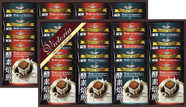 ビクトリア珈琲　酵素焙煎ドリップコーヒーセット（ND-400）
