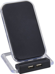 2USBポート付ワイヤレス充電器 アスタブ（6169-23）（4519513616913）