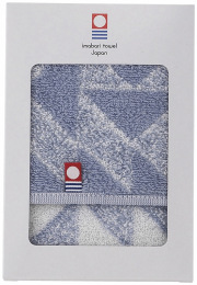今治タオル　Pucci　タオルハンカチ（ブルー）（22709-47760-307）（4547592716194）