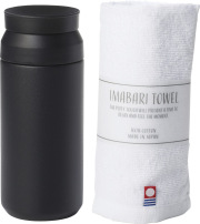 AMli HOME　ボトル340ml＆今治タオル（ブラック）（SB-1737）（4524854211185）