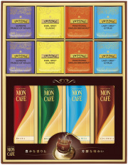 モンカフェ＆トワイニング　ドリップコーヒー＆ティーバッグ 詰合せギフト（TMS-30S）（4901305926209）