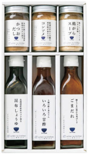 ゆとりのキッチン　料理家 栗原はるみ監修 調味料6本セット（210N-126）
