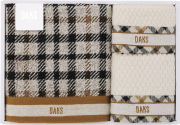 DAKS　ダブルハウスチェック　タオルセット（55-3089500）