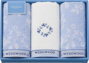 ウェッジウッド　ワイルドストロベリーブルー　フェイスタオル2P＆ウォッシュタオル（TT84403666）
