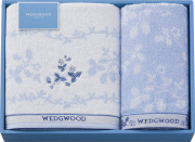 ウェッジウッド　ワイルドストロベリーブルー　バスタオル＆フェイスタオル（TT84503666）