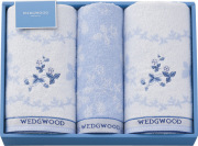 ウェッジウッド　ワイルドストロベリーブルー　バスタオル2P＆ウォッシュタオル（TT84803666）